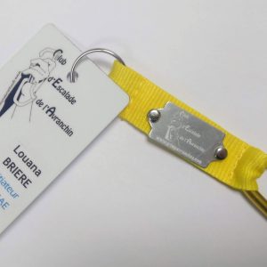 Mousqueton porte clefs/badge
