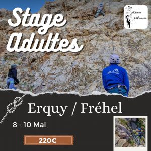 Stage d'escalade Erquy/Fréhel (adultes)